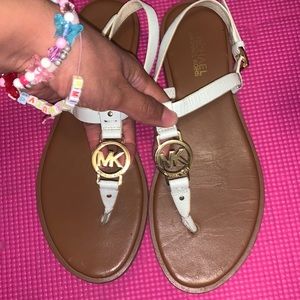 Michael Kors white sandals